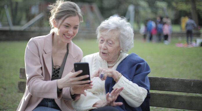 Sizzling Smartphone Deals: Your Passport to Cutting-Edge Technology and Savings! Limited Offer Grand Parents Mobile Daughter Girl Garden Bench